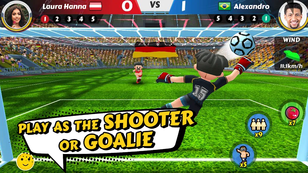 Perfect Kick 2 — Online Soccer (Пэрфект Кик2) [MOD: Меню/Много денег] - Скриншот 2