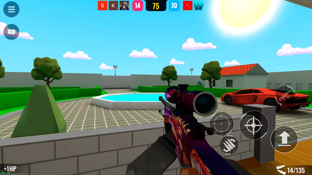 BLOCKFIELD — 5v5 PvP Shooter (БЛОКФИЛД) [MOD: Меню/Много денег] - Скриншот 2