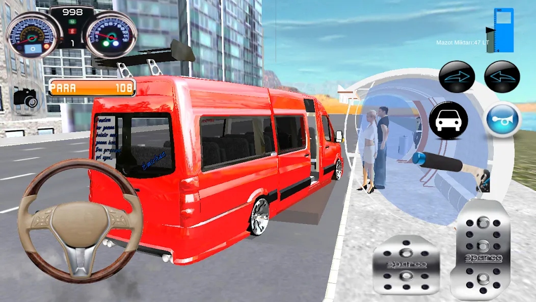 Minibüs Şoförü [MOD: Меню/Много денег] - Скриншот 2