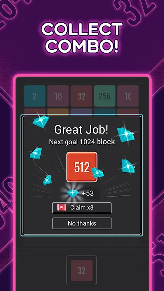 Join Blocks 2048 Number Puzzle (Джоин Блокс) [MOD: Mega Mod/Меню] - Скриншот 4
