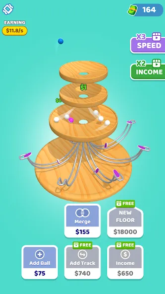 Spinning Balls (Спиннинг Болз) [MOD: Много монет/Энергии] - Скриншот 4
