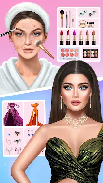 DIY Makeup: Beauty Makeup Game [MOD: Все открыто] - Скриншот 1