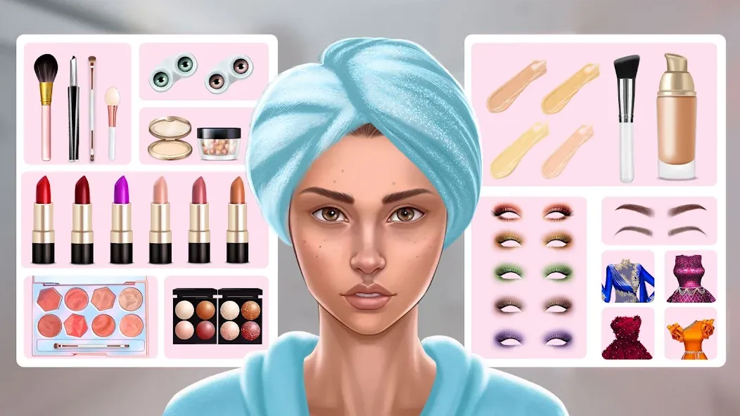 DIY Makeup: Beauty Makeup Game [MOD: Все открыто] - Скриншот 4