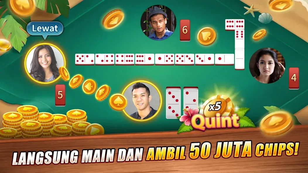 LUXY Domino Gaple QiuQiu Poker (Лукси Домино Гапл Киукиу Покер) [MOD: Мод Меню/Взлом] - Скриншот 1