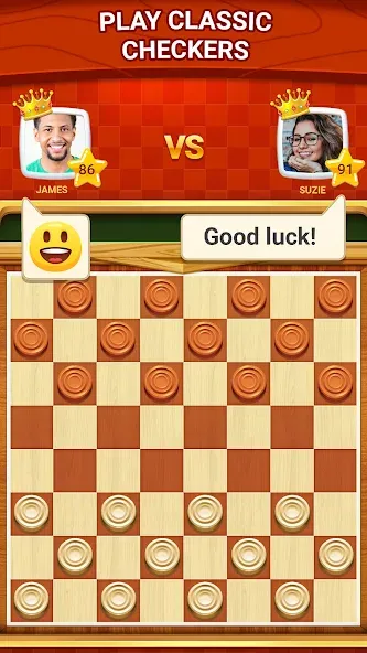 Checkers — Online & Offline [MOD: Бесконечные деньги] - Скриншот 1