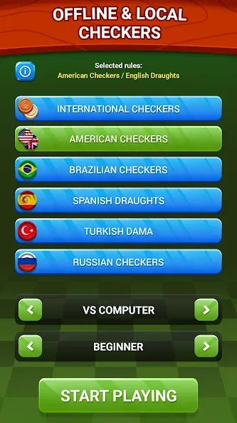 Checkers — Online & Offline [MOD: Бесконечные деньги] - Скриншот 4
