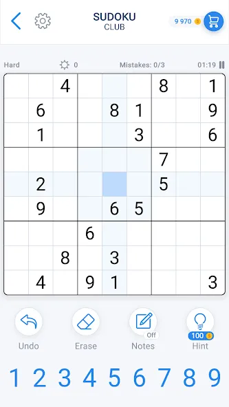 Sudoku Game — Daily Puzzles [MOD: Меню/Много денег] - Скриншот 4