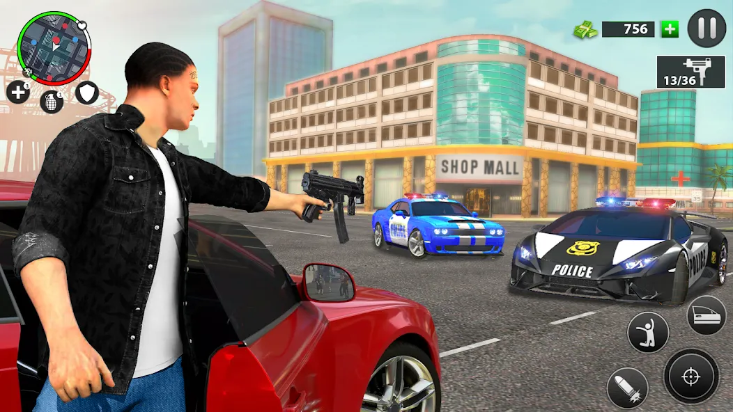 Real Grand Gangster Crime City (Реал Гранд Гангстер Крайм Сити) [MOD: Mega Mod/Меню] - Скриншот 5