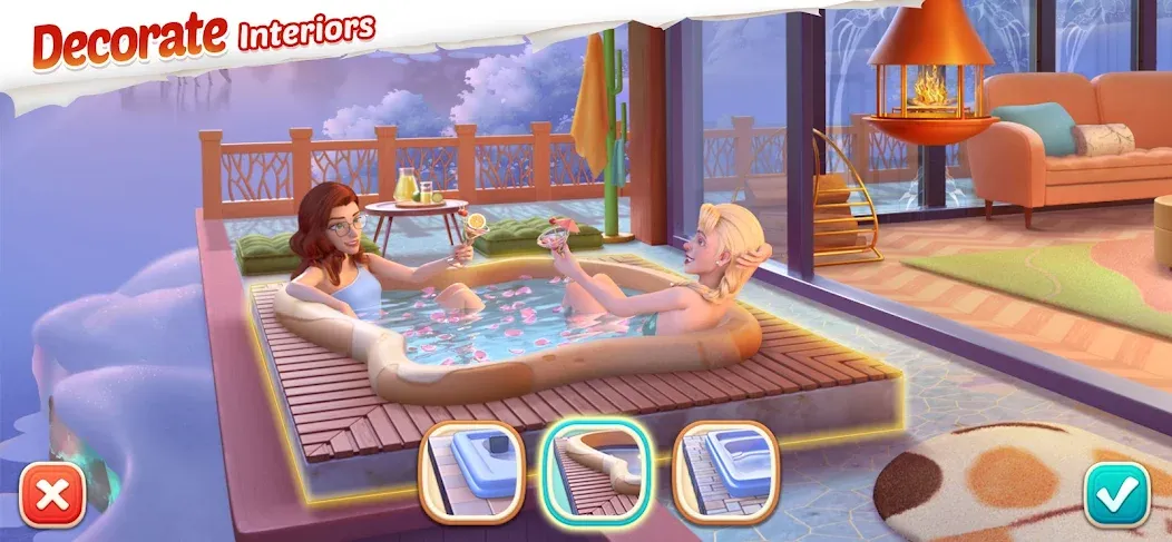Garden Affairs: Design & Match (Гарден Эфферс) [MOD: Разблокировано] - Скриншот 5