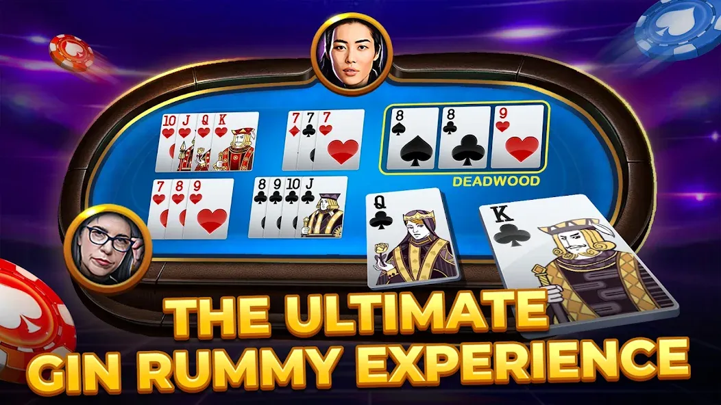 Gin Rummy — Card Game (Джин Рами) [MOD: Все открыто] - Скриншот 2