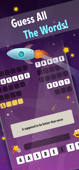 Word Riddles: Guess & Learn [MOD: Мод Меню/Взлом] - Скриншот 1