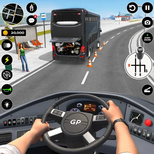 Bus Simulator : 3D Bus Games (Бас Драйвинг Симулятор ПВП Игра) [MOD: Много монет/Энергии] - Скриншот 1