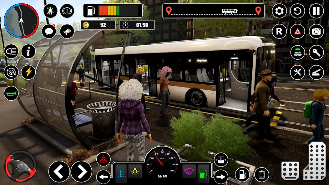 Bus Simulator : 3D Bus Games (Бас Драйвинг Симулятор ПВП Игра) [MOD: Много монет/Энергии] - Скриншот 3