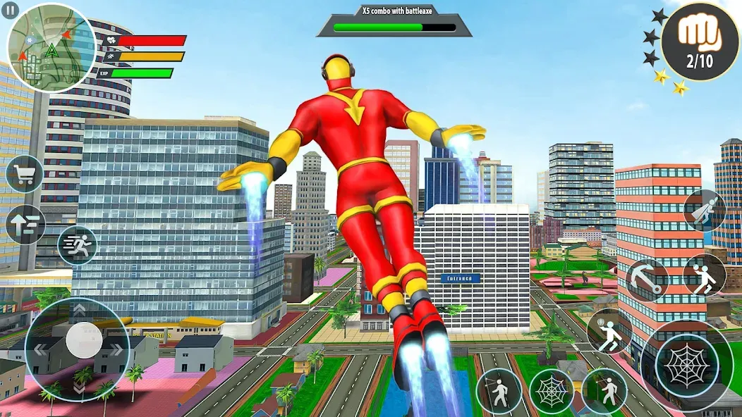 Rope Hero Spider Fighting Game [MOD: Меню/Много денег] - Скриншот 1