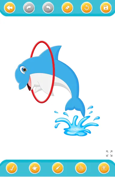 dolphin coloring game (дельфин раскраска игра) [MOD: Mega Mod/Меню] - Скриншот 4