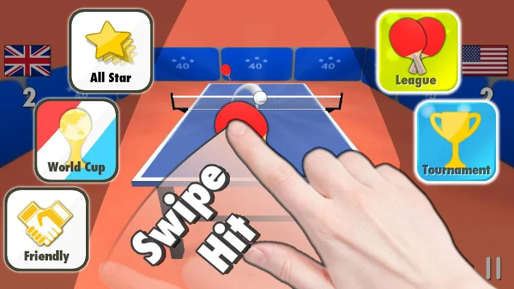 Table Tennis 3D [MOD: Premium/Unlocked] - Скриншот 1