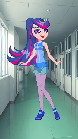 Pony College Student Dress Up (Пони Студент Колледжа Одеваются) [MOD: Mega Mod/Меню] - Скриншот 1