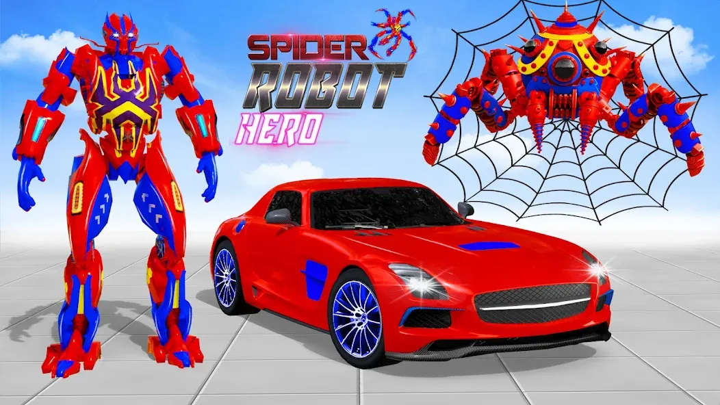 Spider Robot: Robot Car Games (Спайдер Робот) [MOD: Mega Mod/Меню] - Скриншот 4
