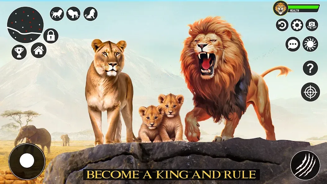 Ultimate Lion Simulator Game (Лайон Симулятор) [MOD: Меню/Много денег] - Скриншот 3
