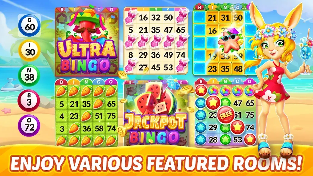 Bingo Aloha-Bingo tour at home (Бинго Алоха) [MOD: Разблокировано] - Скриншот 2