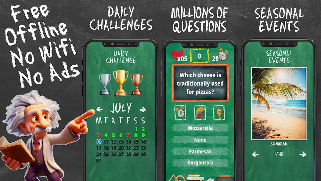 Quiz Games Offline Games [MOD: Mega Mod/Меню] - Скриншот 2