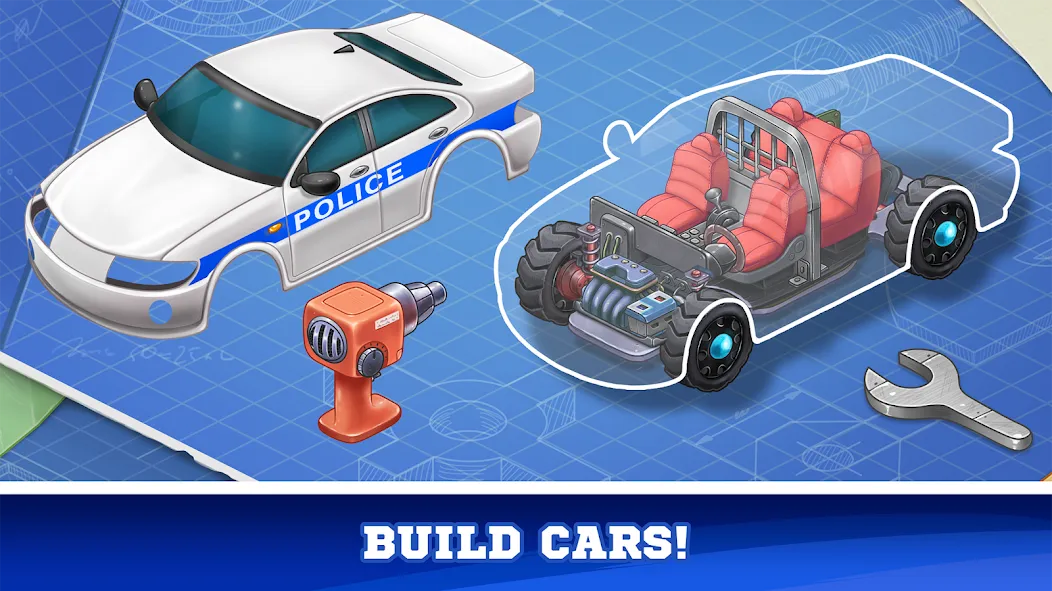 Kids Cars Games build a truck [MOD: Меню/Много денег] - Скриншот 2