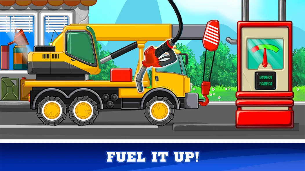 Kids Cars Games build a truck [MOD: Меню/Много денег] - Скриншот 4