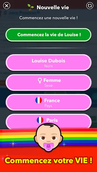 BitLife Français [MOD: Все открыто] - Скриншот 1