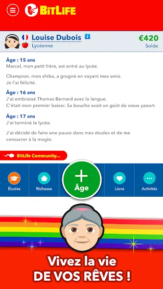 BitLife Français [MOD: Все открыто] - Скриншот 4