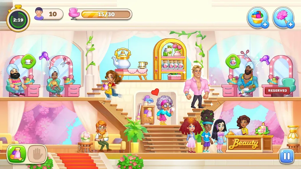 Makeover Salon: Beauty Mania (Маковер Салон) [MOD: Все открыто] - Скриншот 2