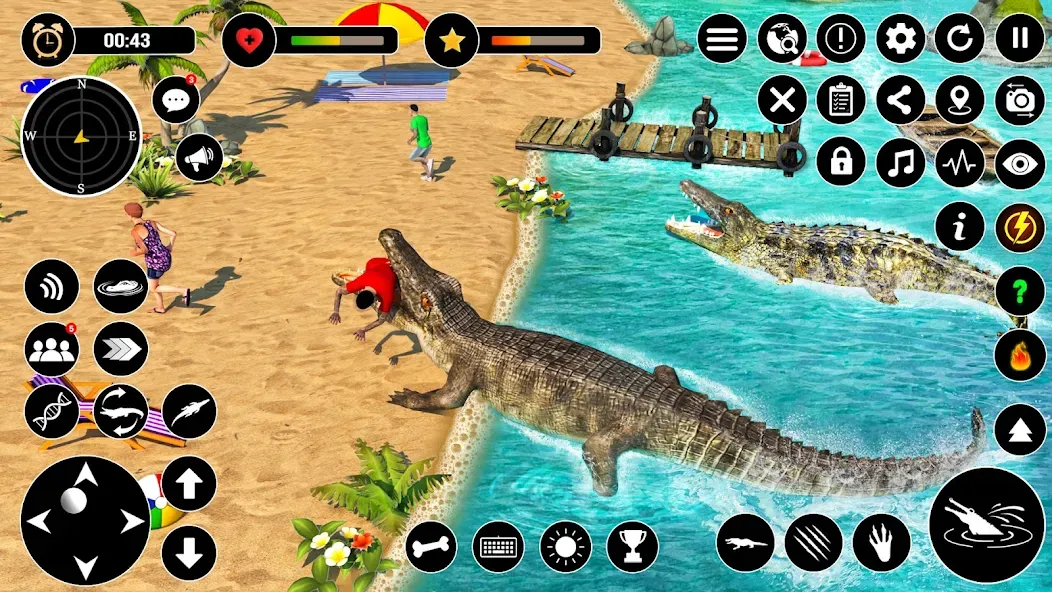 Animal Crocodile Attack Sim (Энимал Крокодайл Аттак Сим) [MOD: Premium/Unlocked] - Скриншот 3