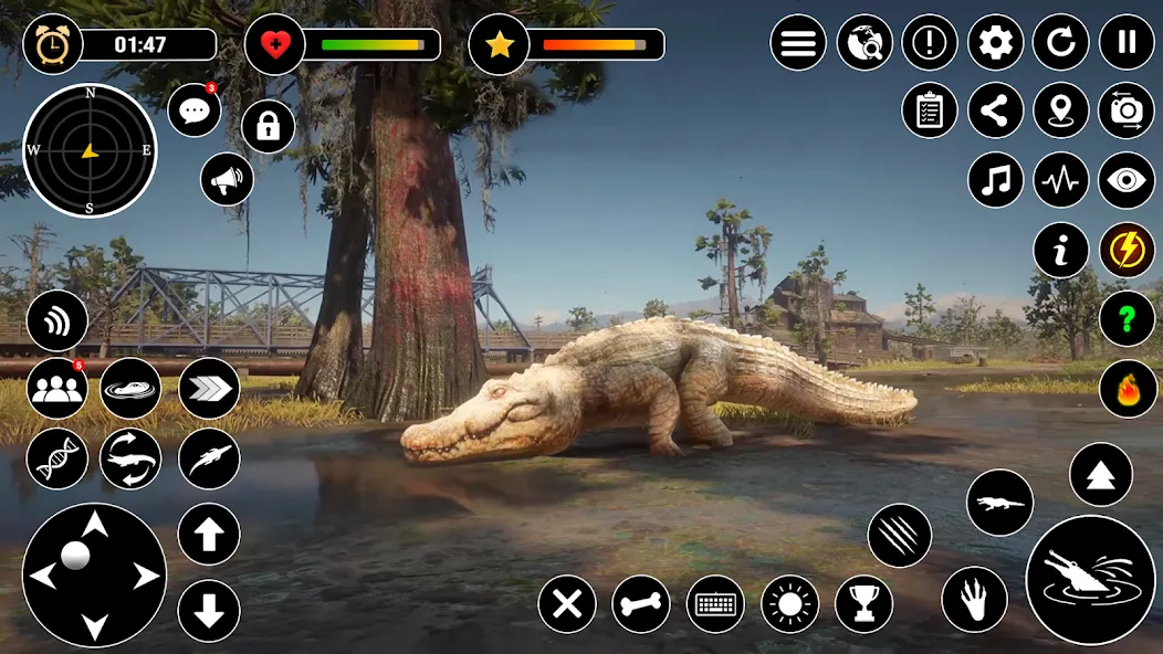 Animal Crocodile Attack Sim (Энимал Крокодайл Аттак Сим) [MOD: Premium/Unlocked] - Скриншот 4
