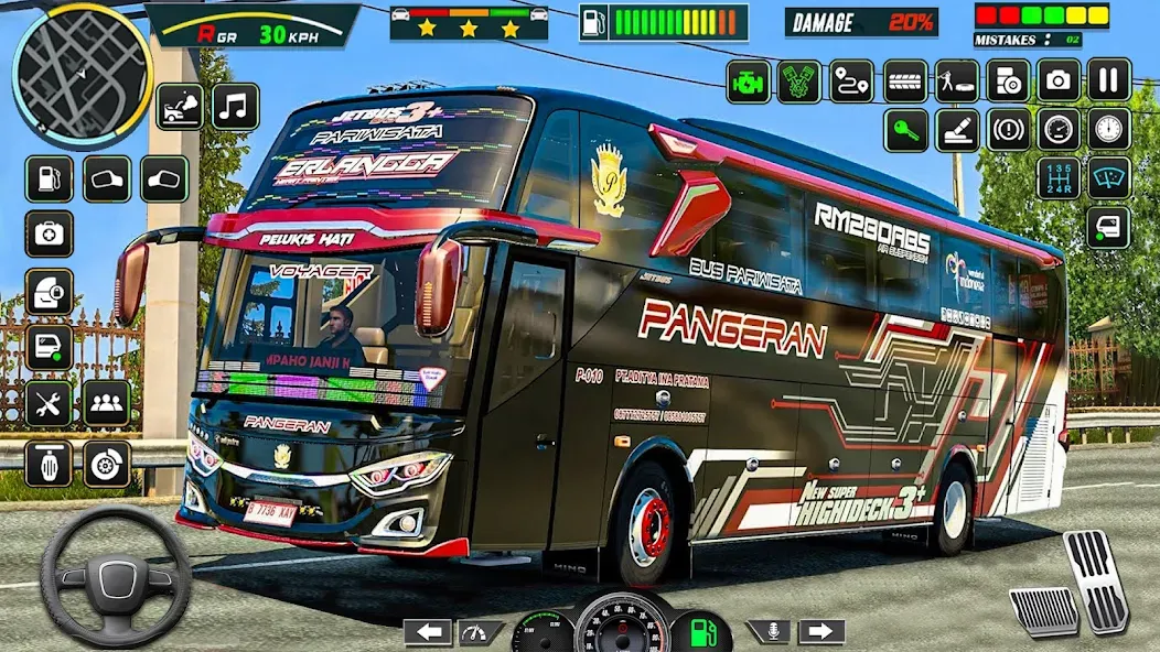 Public Coach Bus Driving Game (Паблик Коуч Бас Драйвинг Гейм) [MOD: Меню/Много денег] - Скриншот 3