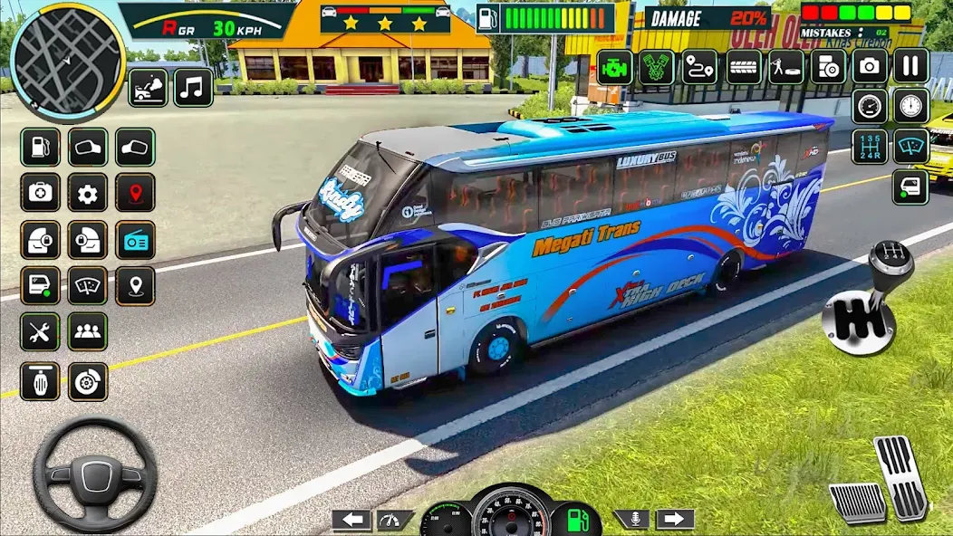 Public Coach Bus Driving Game (Паблик Коуч Бас Драйвинг Гейм) [MOD: Меню/Много денег] - Скриншот 4