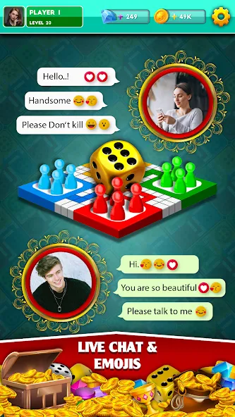 Multiplayer Dice Ludo Games (Мультиплеер Дайс Лудо Игры) [MOD: Разблокировано] - Скриншот 2