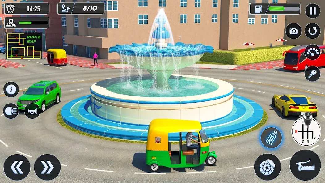 Tuk Tuk Auto Driving Games 3D [MOD: Меню/Много денег] - Скриншот 5