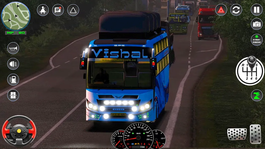 City Bus Driving: Bus Games 3D [MOD: Mega Mod/Меню] - Скриншот 5