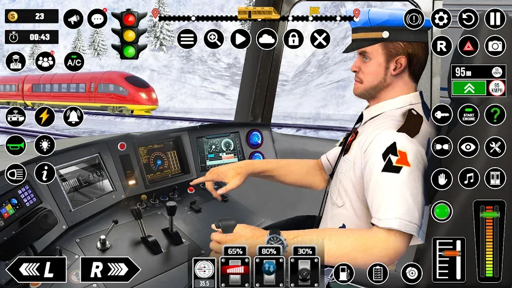 Railway Train Simulator Games [MOD: Mega Mod/Меню] - Скриншот 1