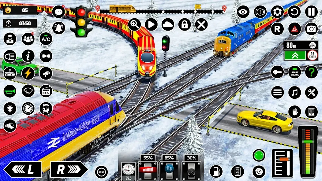 Railway Train Simulator Games [MOD: Mega Mod/Меню] - Скриншот 3