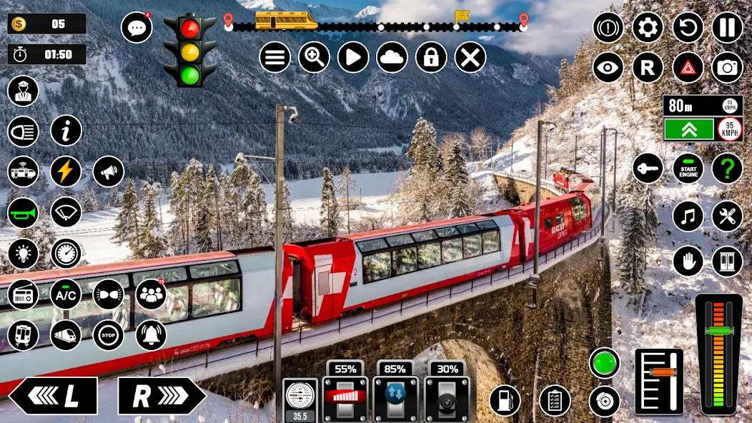 Railway Train Simulator Games [MOD: Mega Mod/Меню] - Скриншот 5