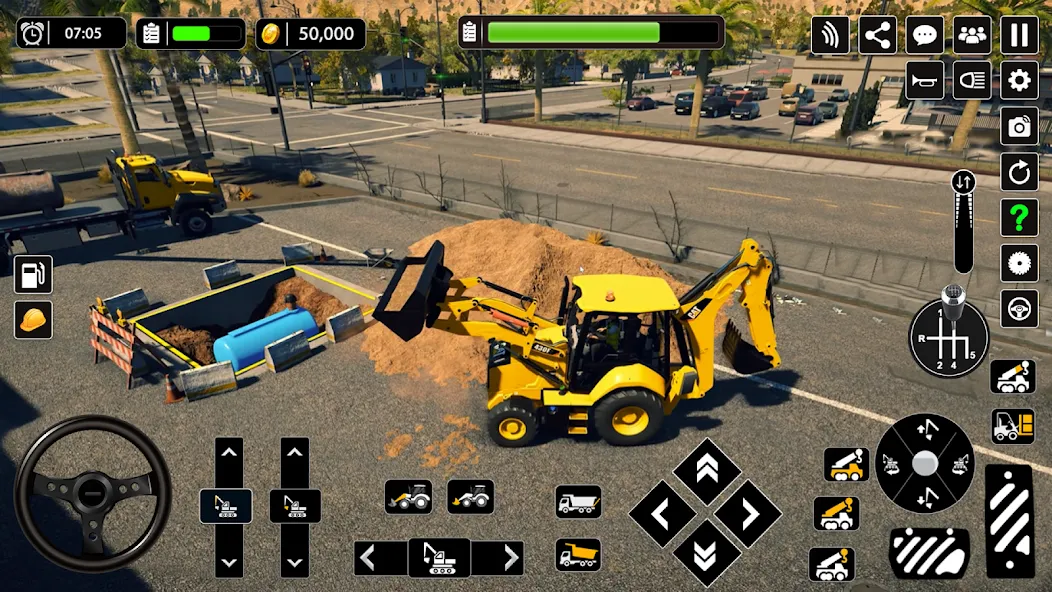Snow Offroad Construction Game [MOD: Бесконечные деньги] - Скриншот 3