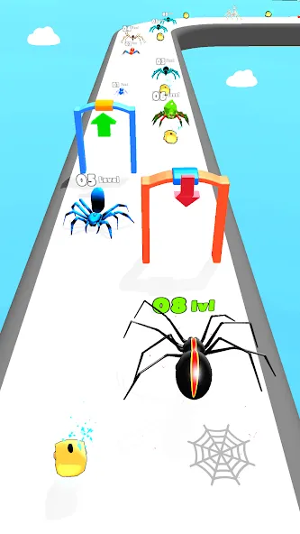 Insect Run — Spider Evolution (Инсект Эволюшн Ран) [MOD: Много монет/Энергии] - Скриншот 1