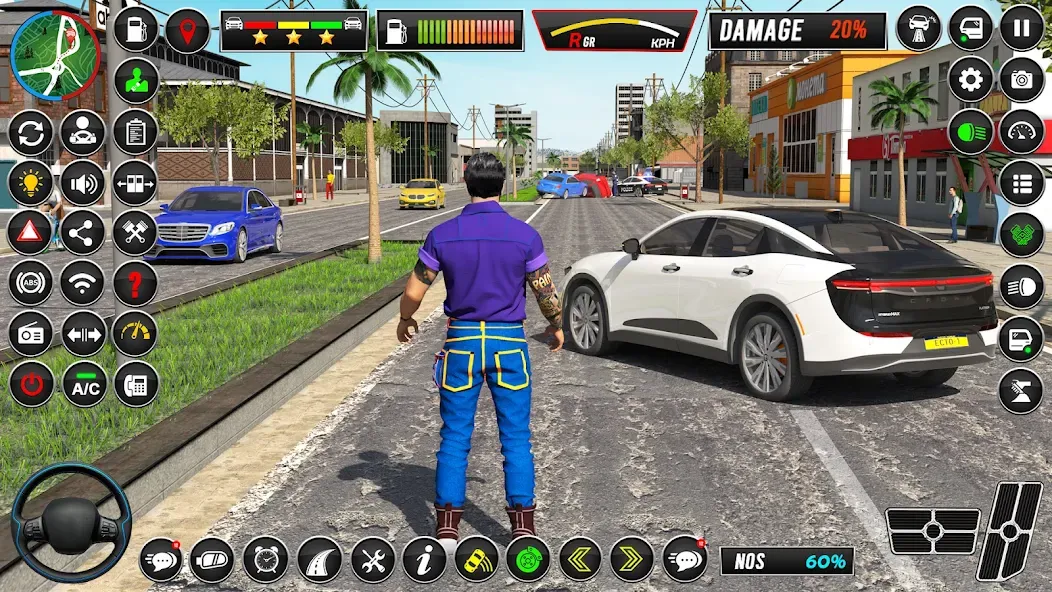 Driving School — Car Games 3D [MOD: Меню/Много денег] - Скриншот 1
