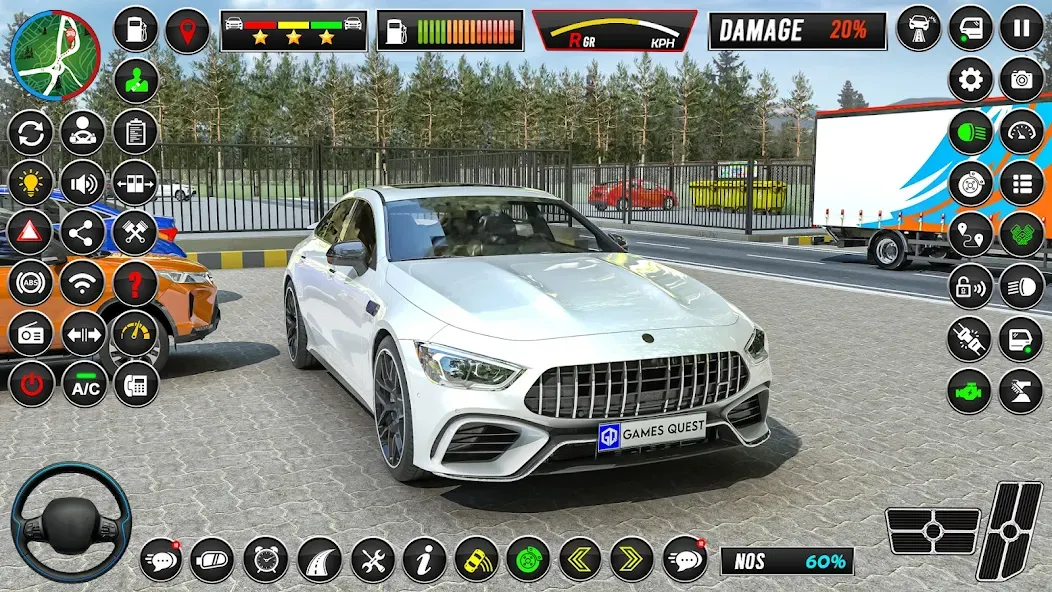 Driving School — Car Games 3D [MOD: Меню/Много денег] - Скриншот 5