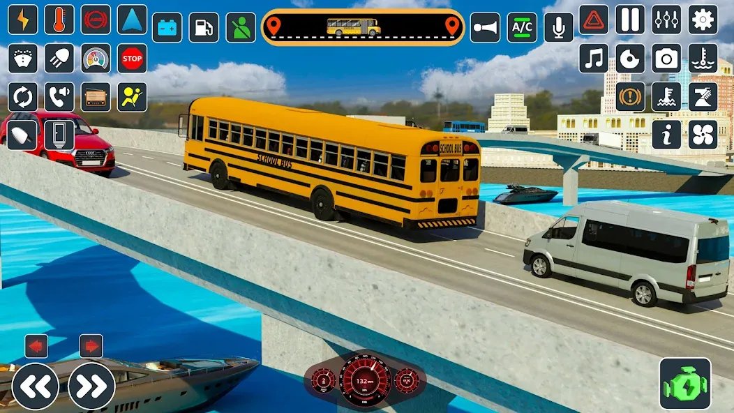 School Bus 3d : City Bus Games (Школьный автобус симулятор игры на автобусе) [MOD: Все открыто] - Скриншот 4