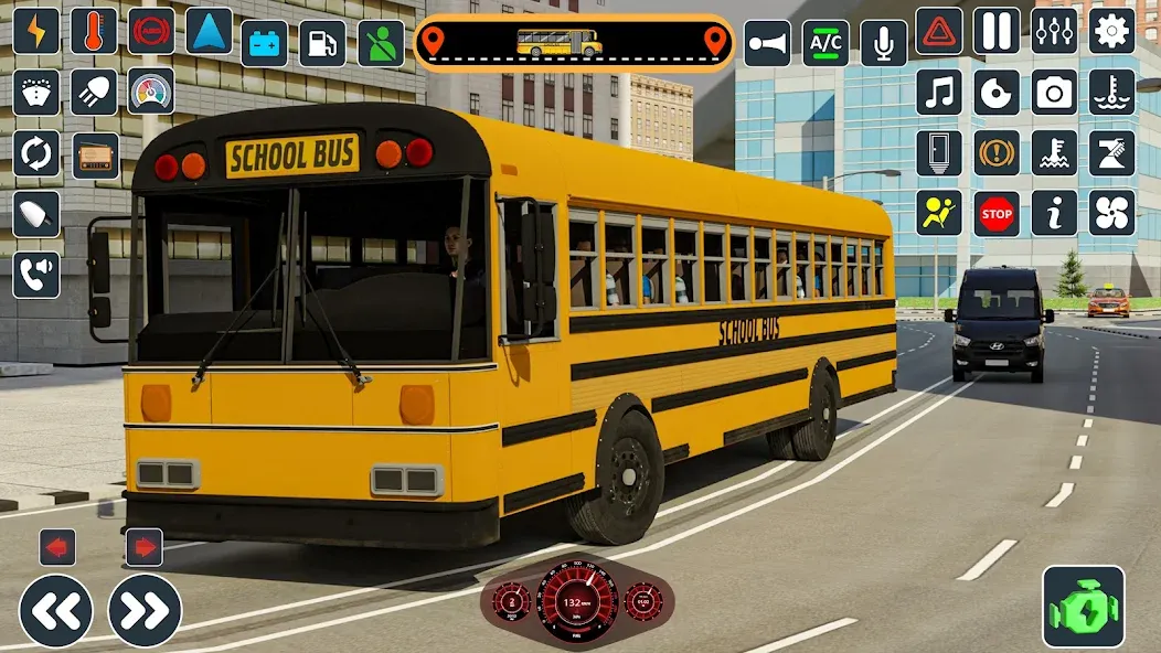 School Bus 3d : City Bus Games (Школьный автобус симулятор игры на автобусе) [MOD: Все открыто] - Скриншот 5