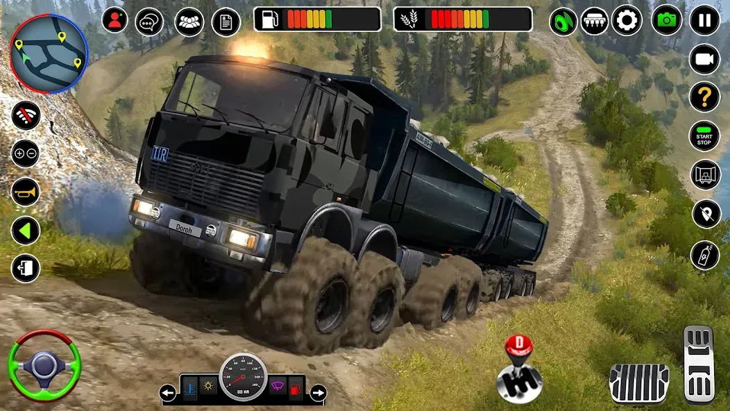 Offroad Mud Truck Simulator 3D [MOD: Мод Меню/Взлом] - Скриншот 1