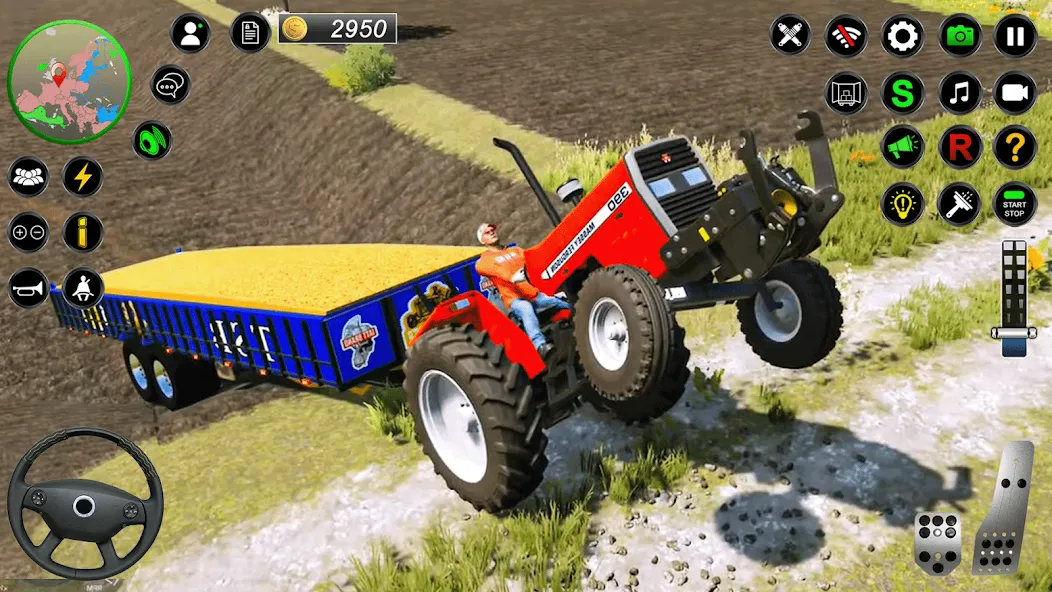 Real Farmer Tractor Drive Game (Фармер Трактор 3Д Фермерские Игры) [MOD: Много монет/Энергии] - Скриншот 2