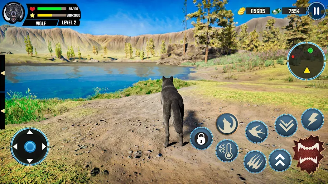 Wild Wolf Simulator Games [MOD: Mega Mod/Меню] - Скриншот 2