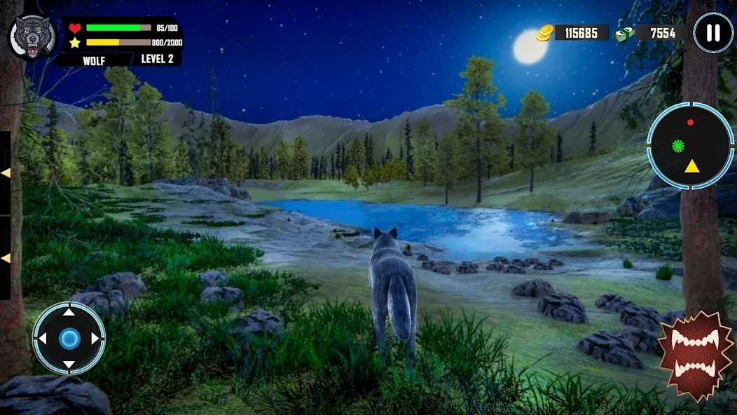 Wild Wolf Simulator Games [MOD: Mega Mod/Меню] - Скриншот 4